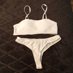 White Bathing Suit